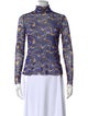 Scanlan Theodore Printed Turtleneck Blouse