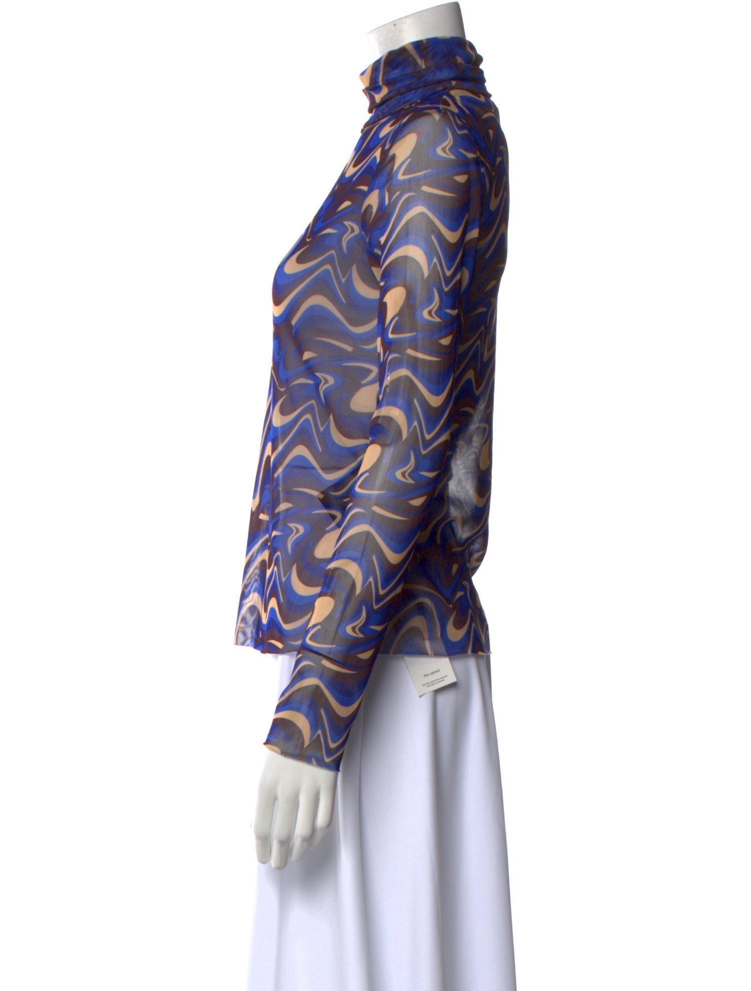 Scanlan Theodore Printed Turtleneck Blouse