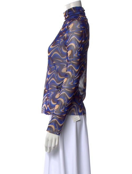 Scanlan Theodore Printed Turtleneck Blouse