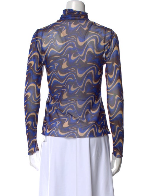Scanlan Theodore Printed Turtleneck Blouse