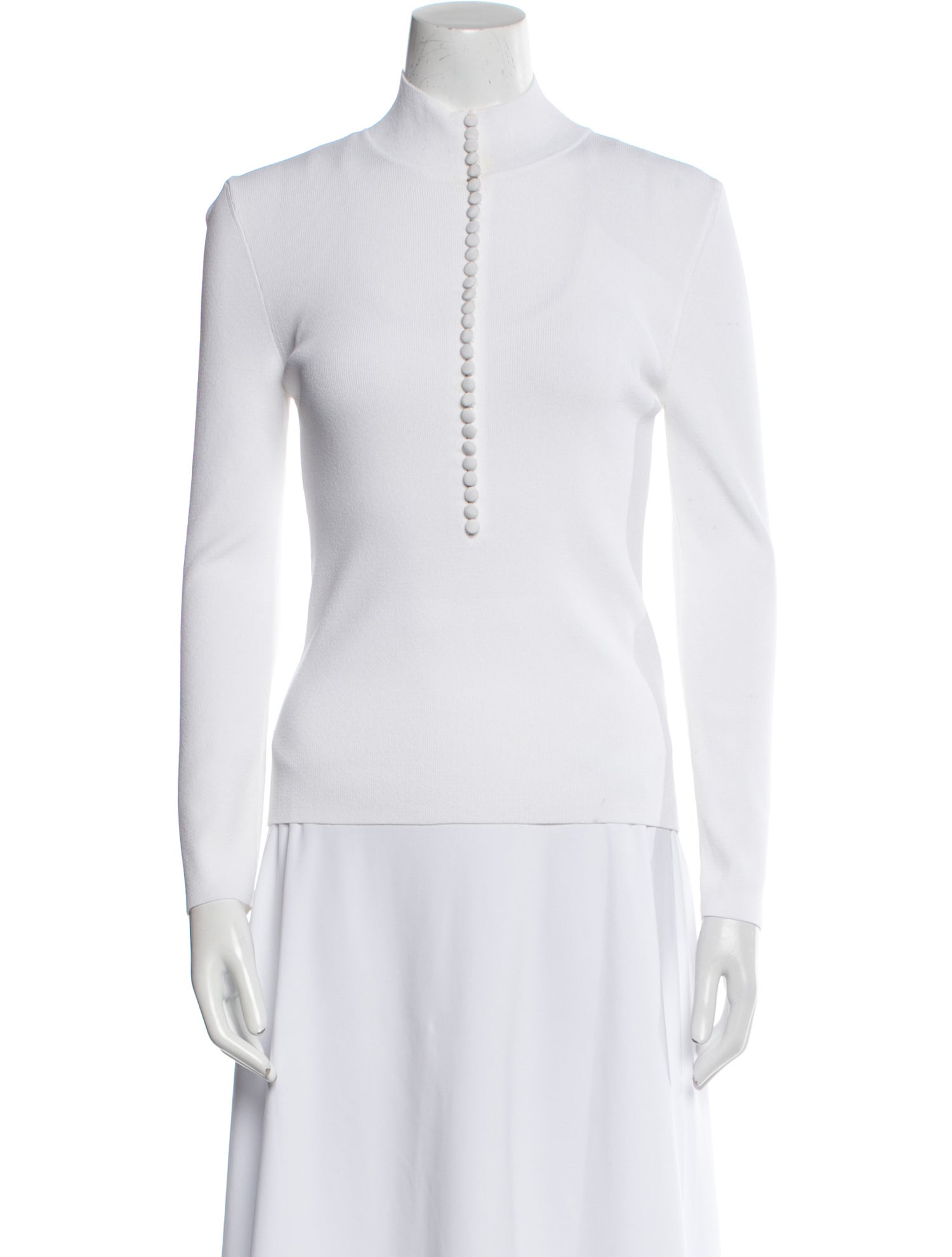 Scanlan Theodore Mock Neck Long Sleeve Top