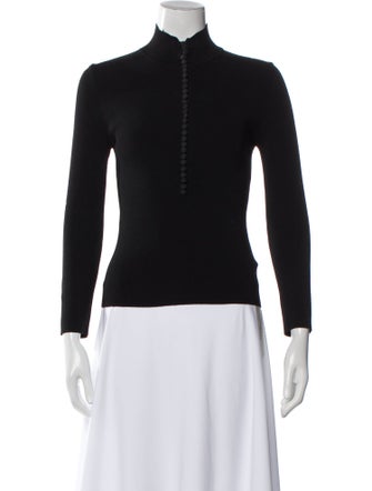 Scanlan Theodore Mock Neck Long Sleeve Top