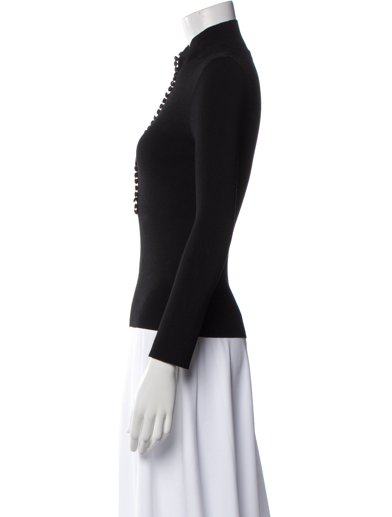 Scanlan Theodore Mock Neck Long Sleeve Top