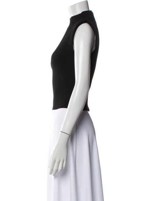 Scanlan Theodore Mock Neck Short Sleeve Crop Top