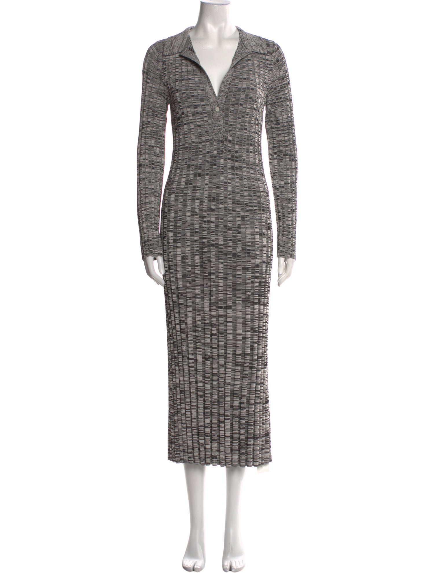 Scanlan Theodore V-Neck Midi Length Dress