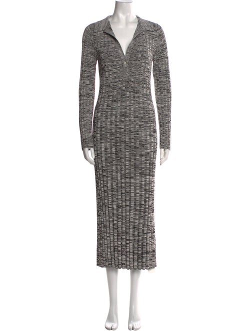 Scanlan Theodore V-Neck Midi Length Dress