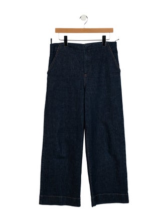 Scanlan Theodore Mid-Rise Wide Leg Jeans
