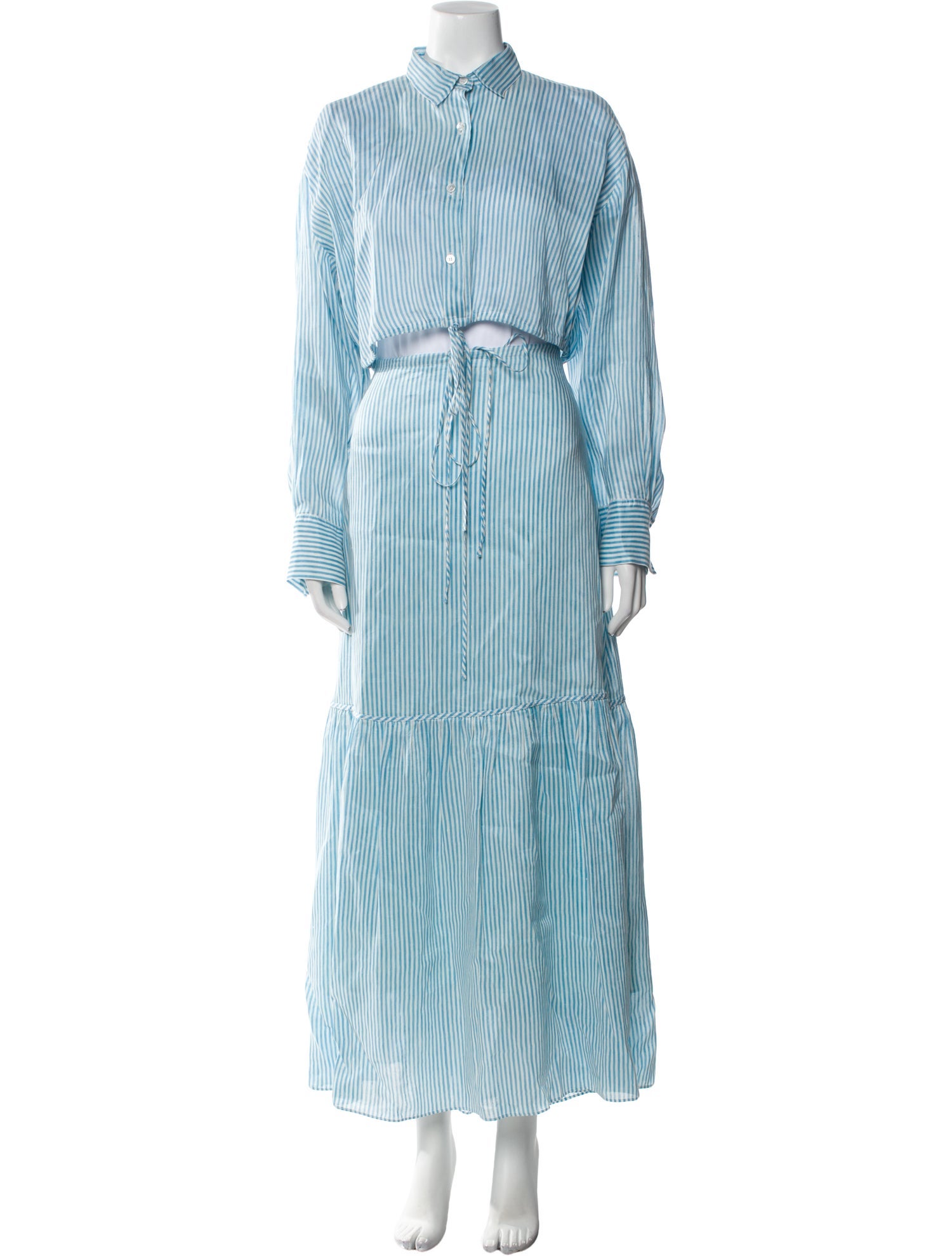 Scanlan Theodore Striped Skirt Set