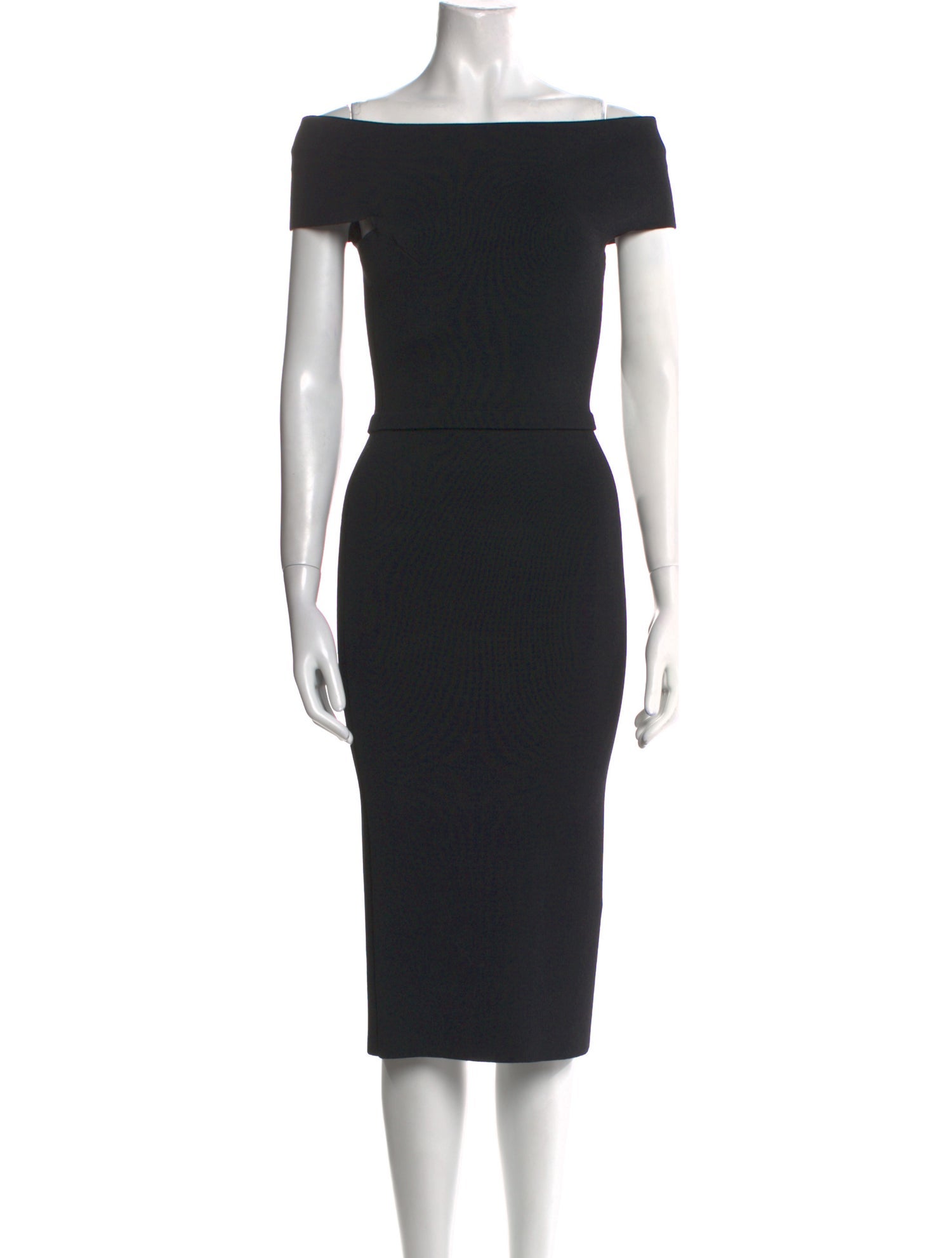 Scanlan Theodore Off-The-Shoulder Midi Length Dress