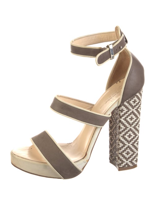 Scanlan Theodore Leather Printed Sandals