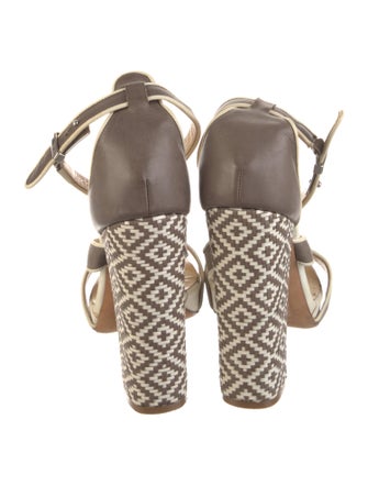 Scanlan Theodore Leather Printed Sandals