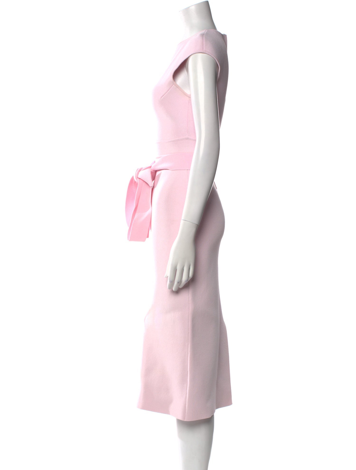 Scanlan Theodore Crew Neck Midi Length Dress