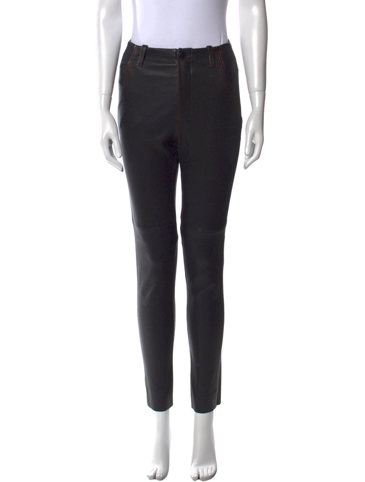 Scanlan Theodore Leather Skinny Leg Pants