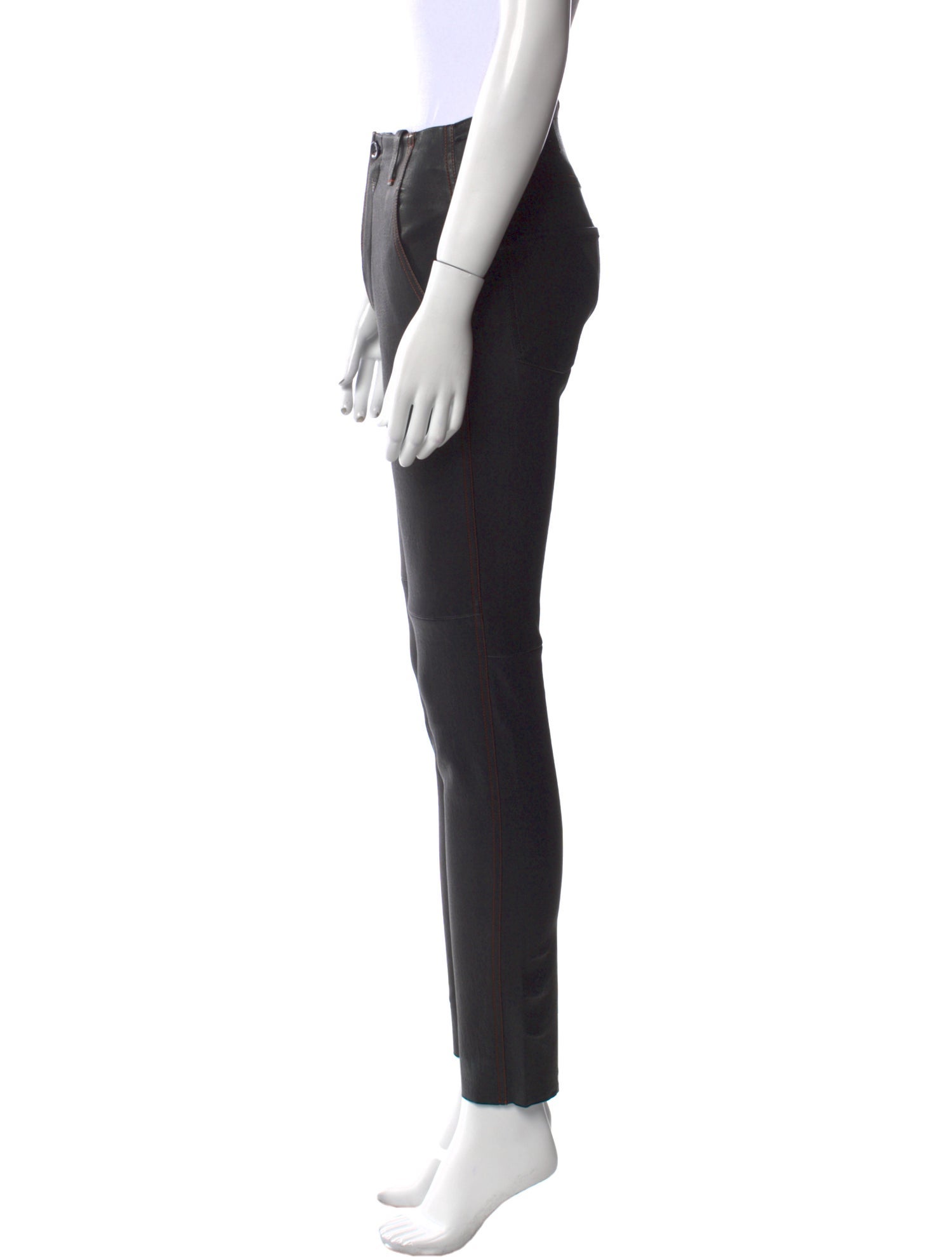 Scanlan Theodore Leather Skinny Leg Pants