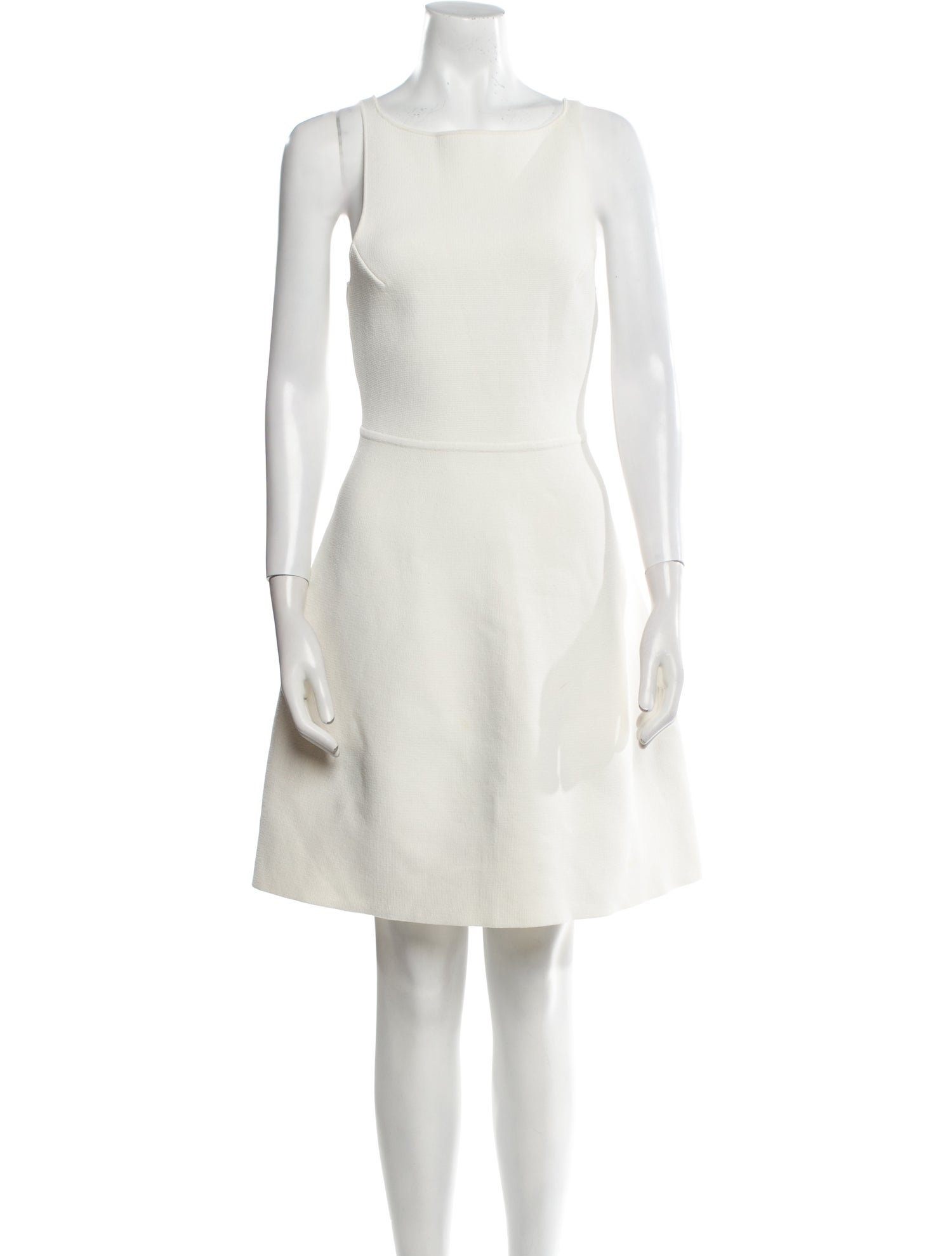 Scanlan Theodore Bateau Neckline Mini Dress