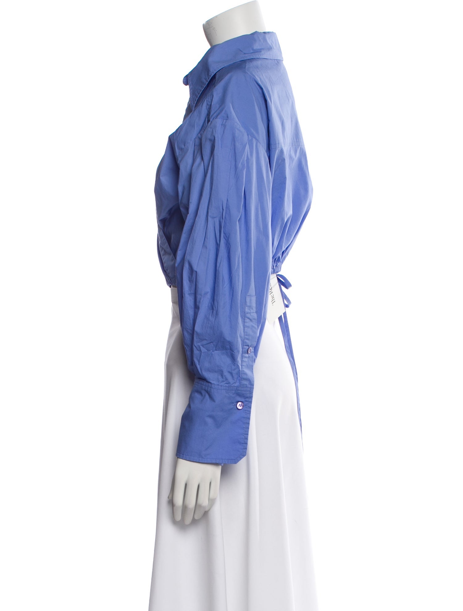 Scanlan Theodore V-Neck Long Sleeve Crop Top