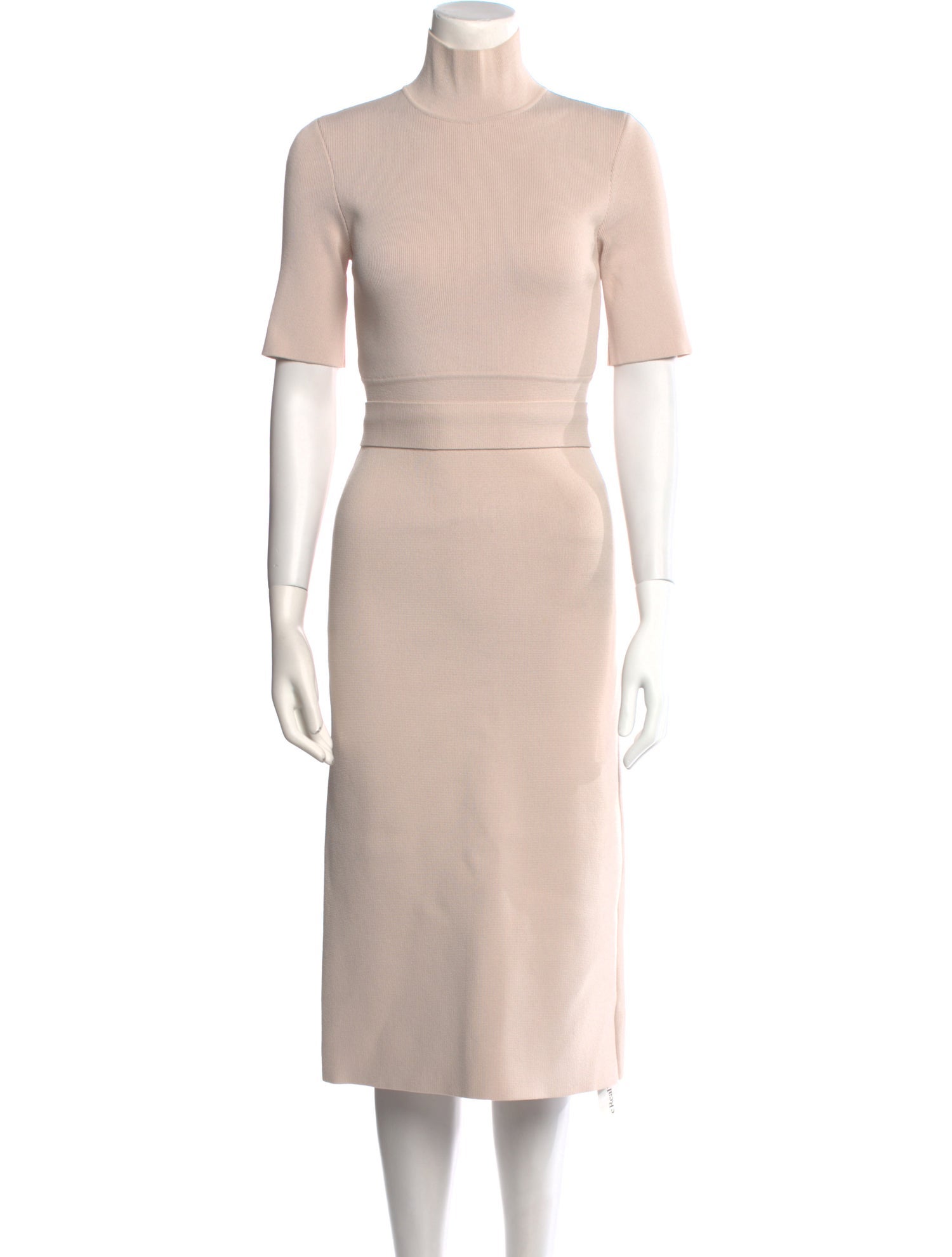 Scanlan Theodore Turtleneck Midi Length Dress