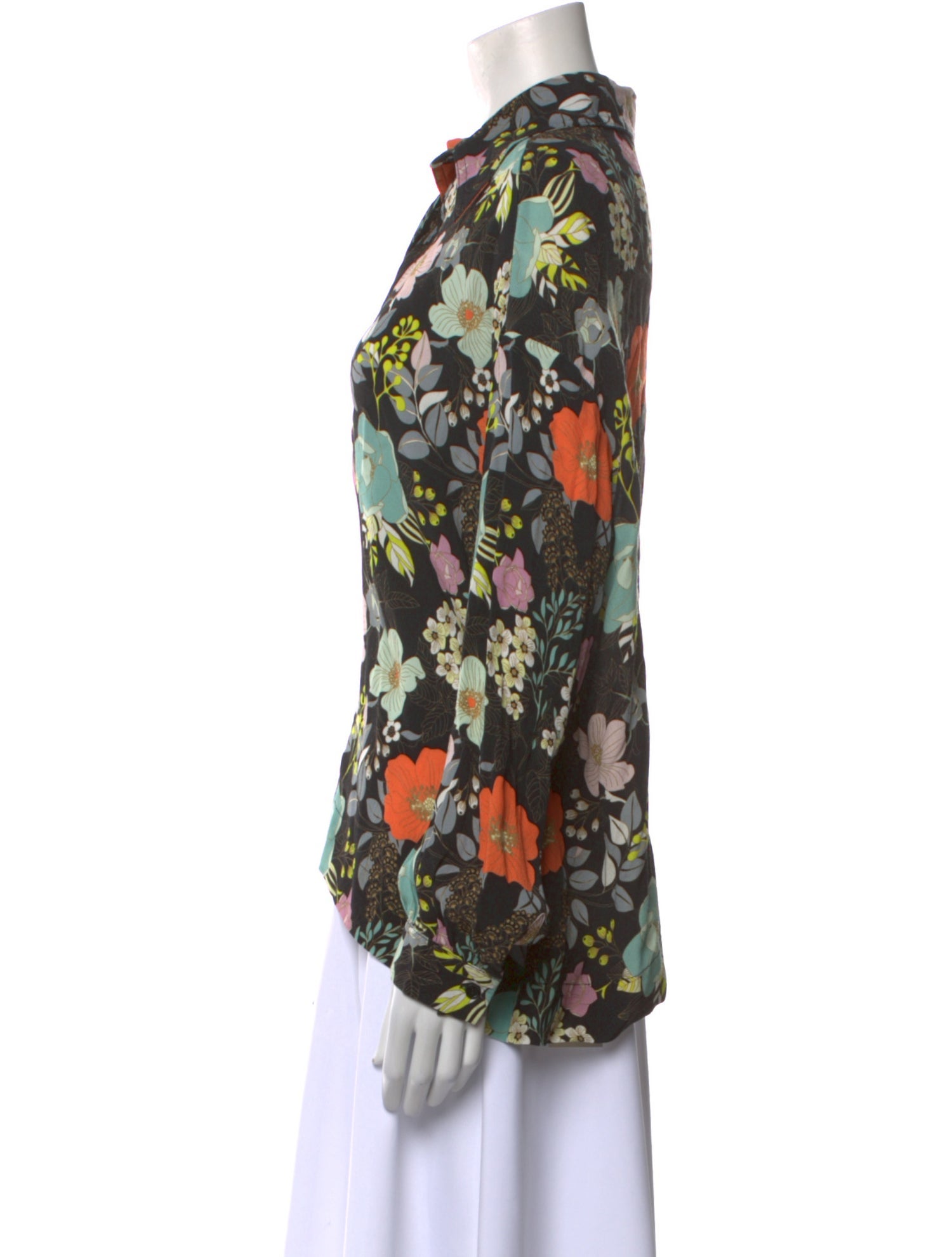 Scanlan Theodore Floral Print Long Sleeve Blouse