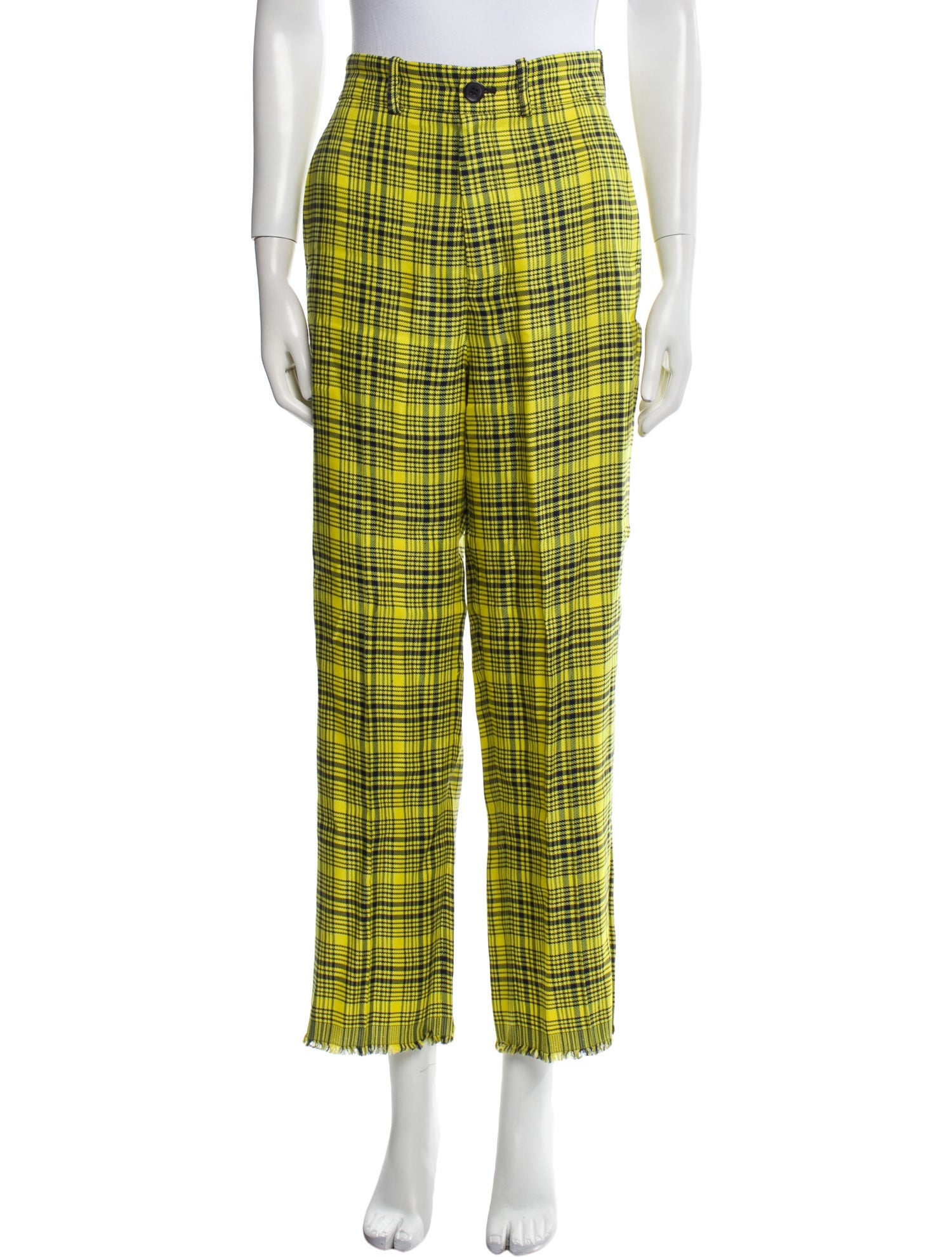 Scanlan Theodore Plaid Print Wide Leg Pants