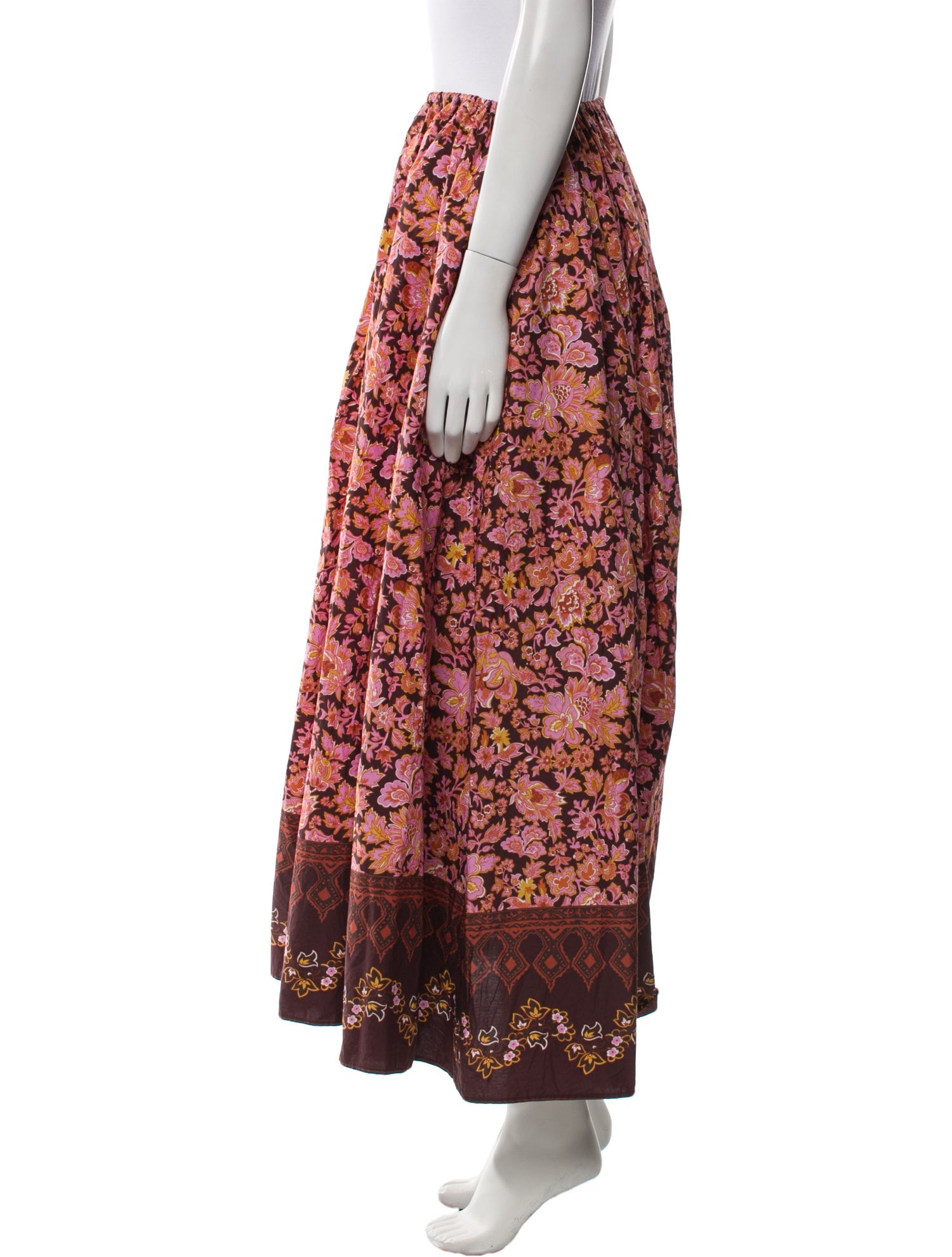 Scanlan Theodore Floral Print Midi Length Skirt