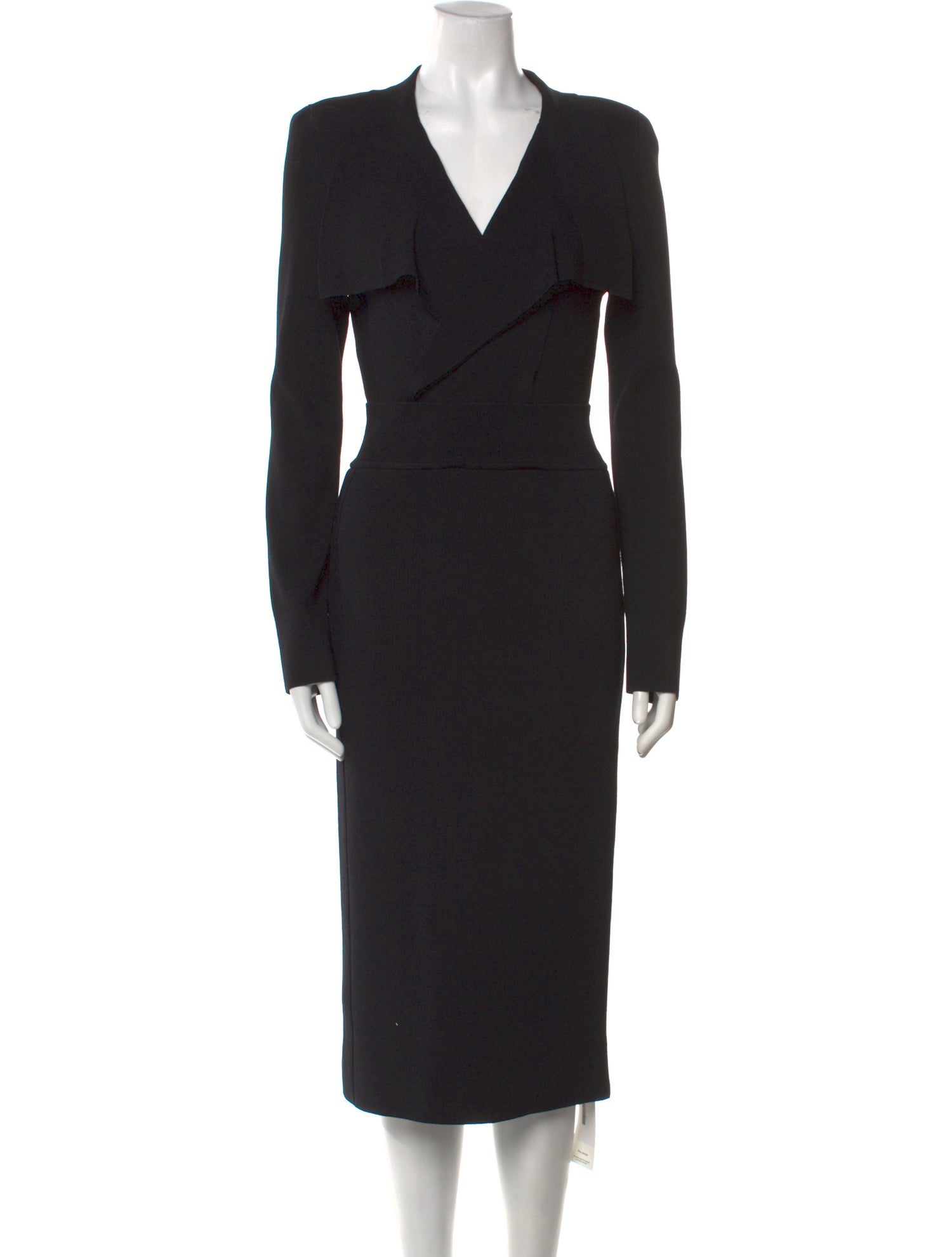 Scanlan Theodore V-Neck Midi Length Dress