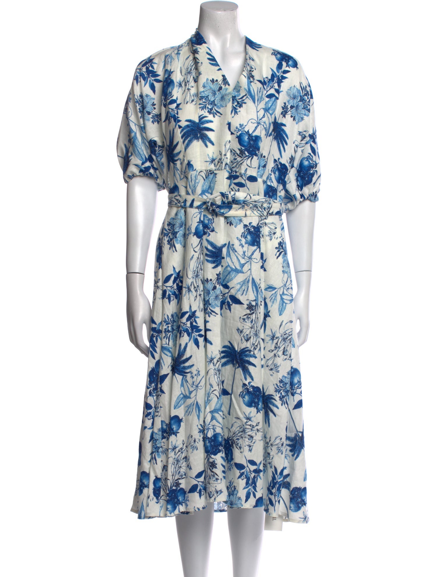 Scanlan Theodore Linen Midi Length Dress