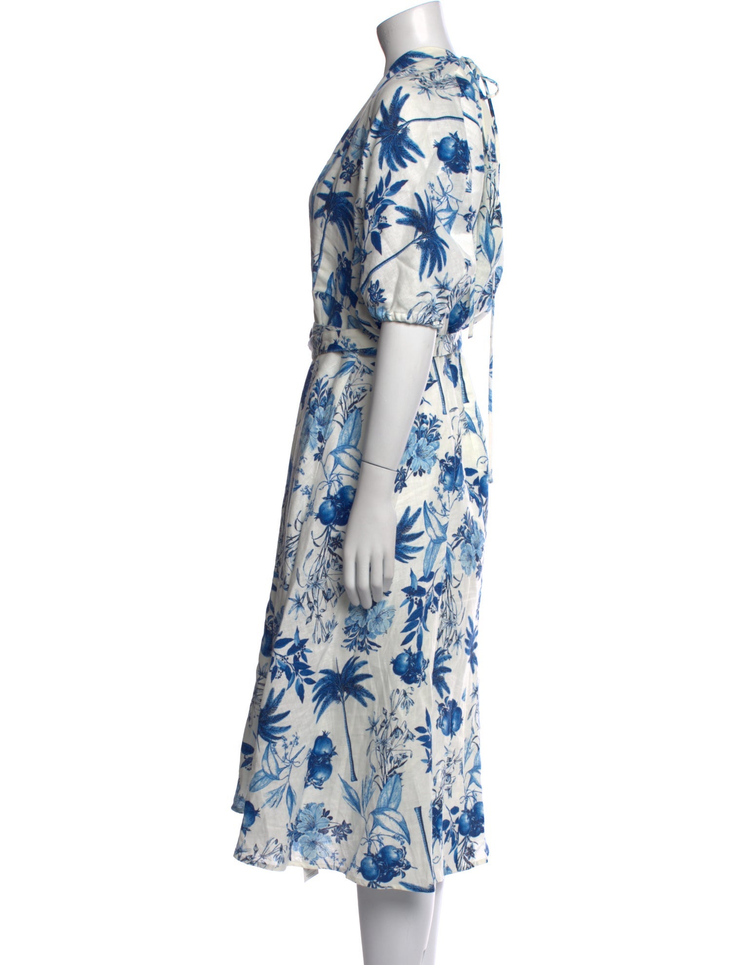 Scanlan Theodore Linen Midi Length Dress