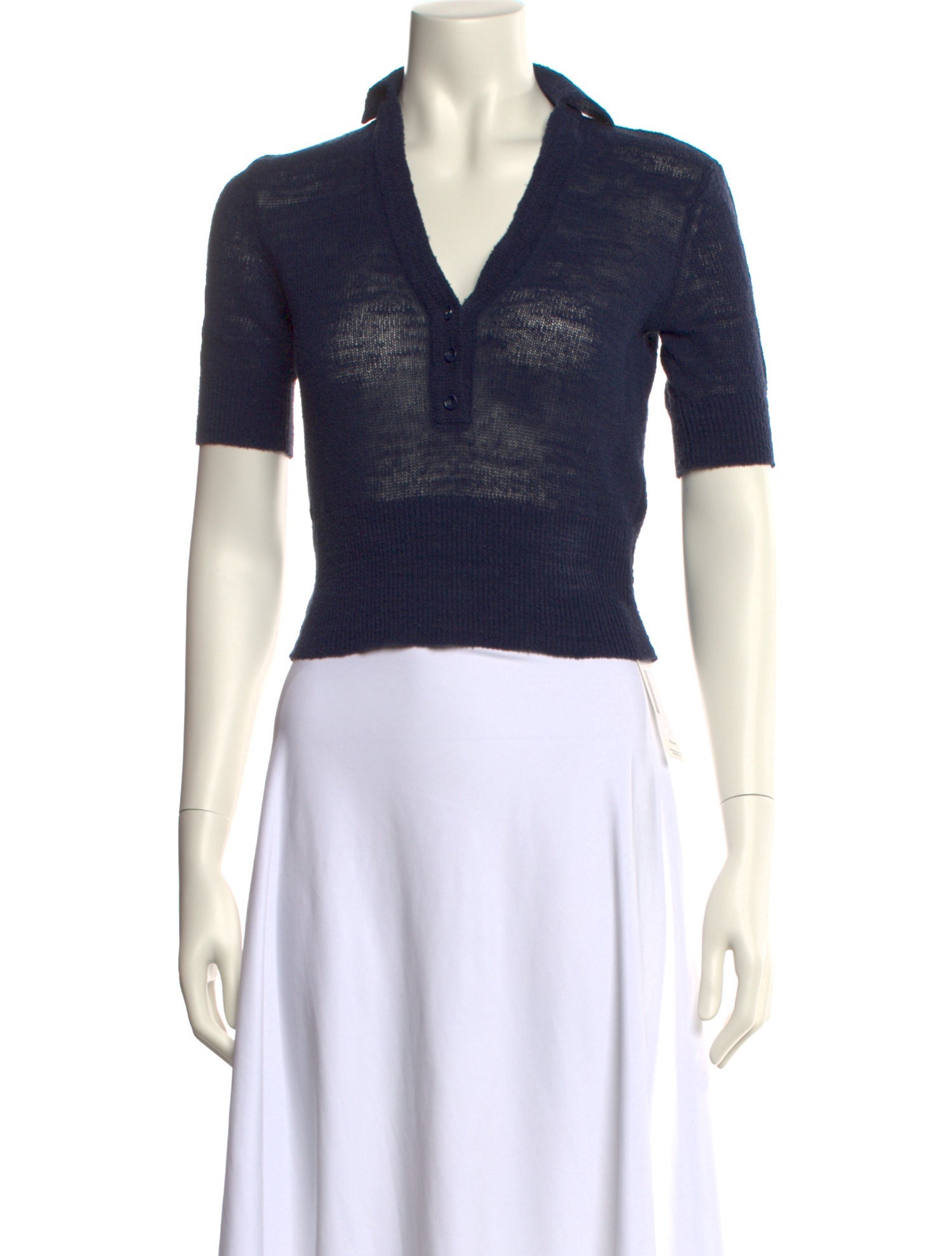 Scanlan Theodore Silk V-Neck Crop Top