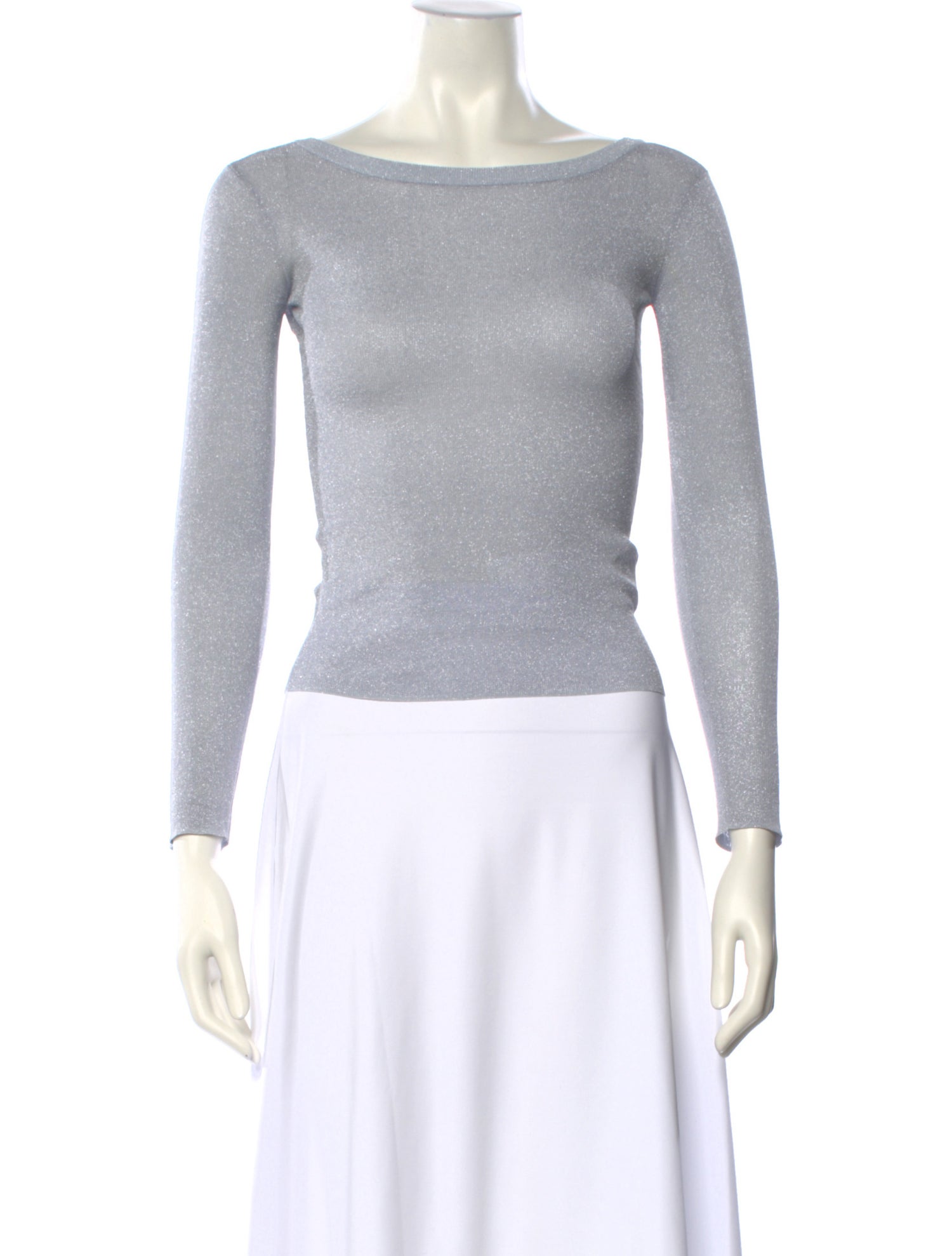 Scanlan Theodore Scoop Neck Long Sleeve Top