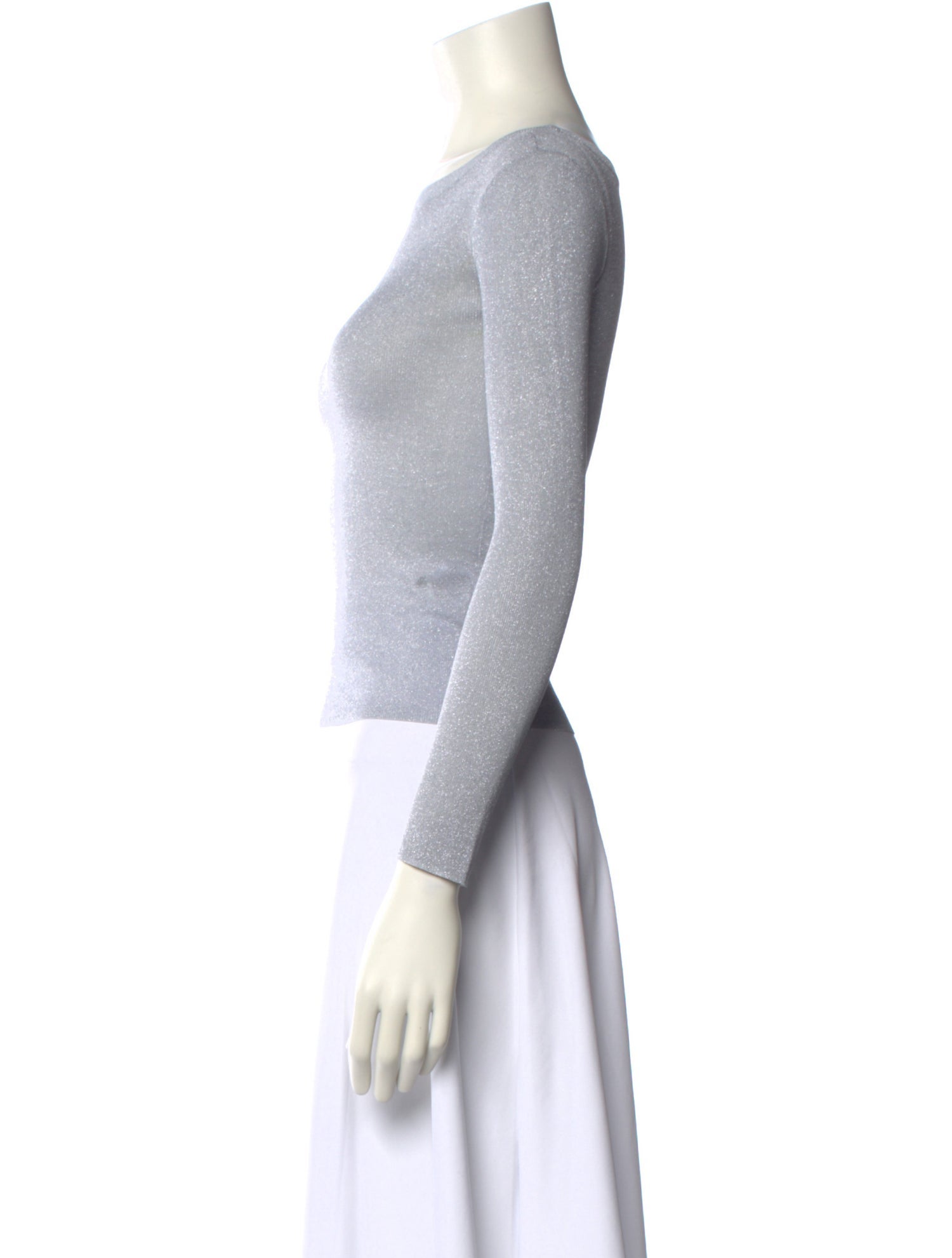 Scanlan Theodore Scoop Neck Long Sleeve Top