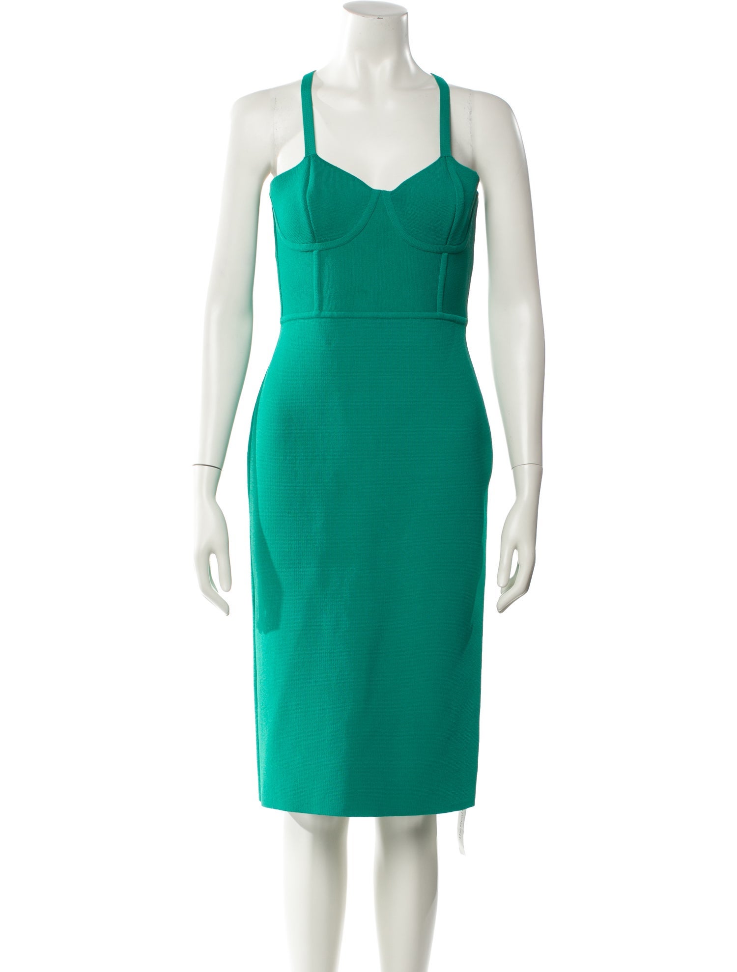 Scanlan Theodore V-Neck Midi Length Dress