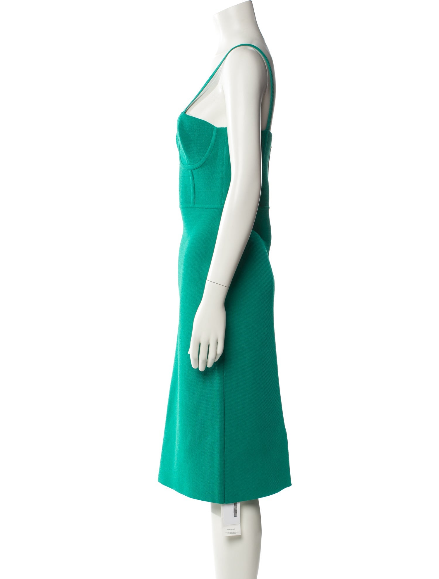 Scanlan Theodore V-Neck Midi Length Dress