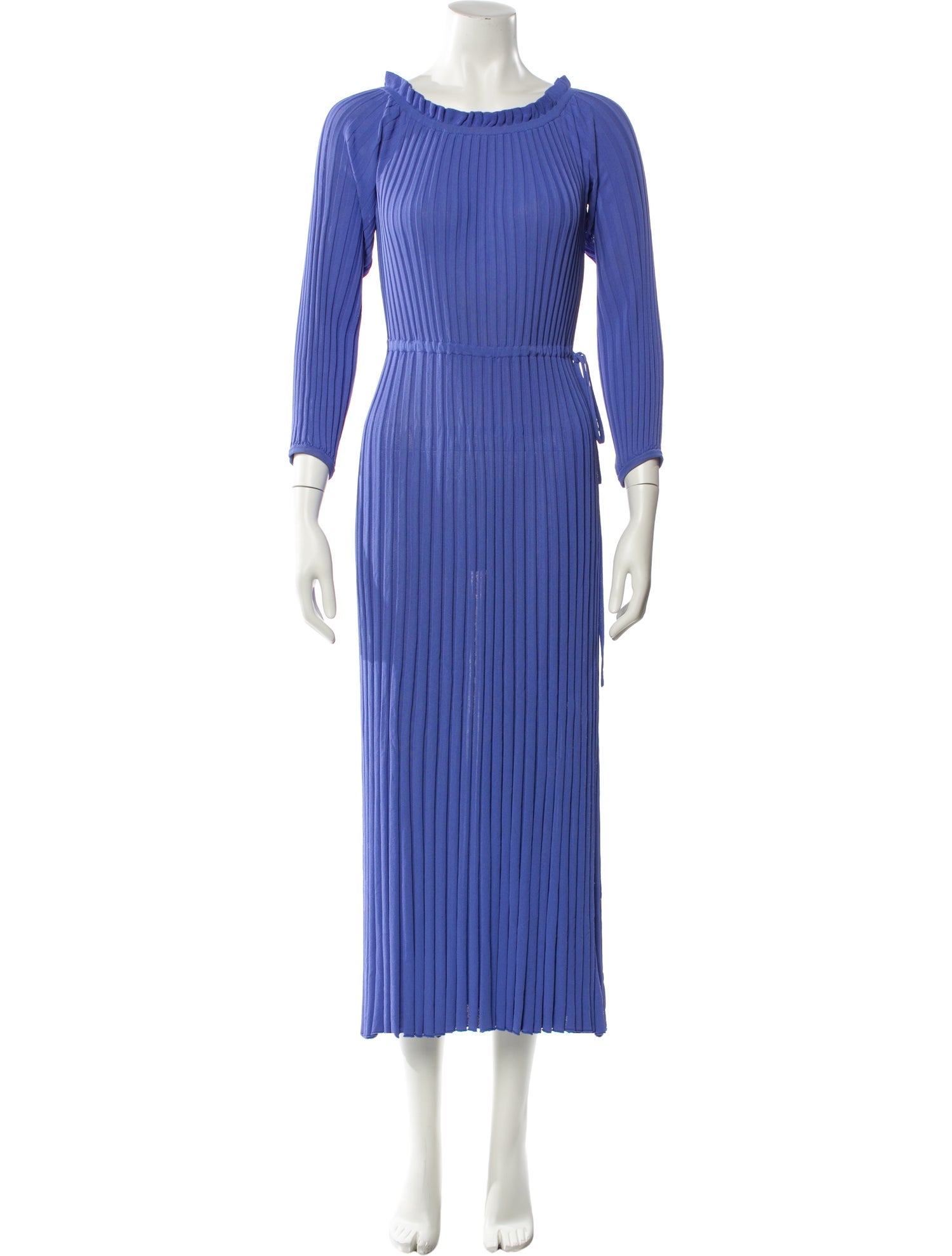 Scanlan Theodore Striped Midi Length Dress