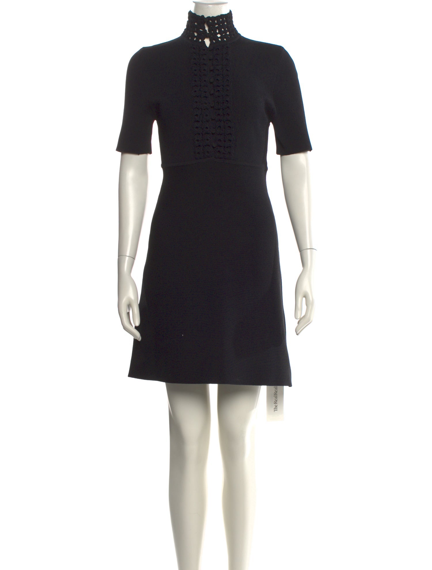 Scanlan Theodore Mock Neck Mini Dress