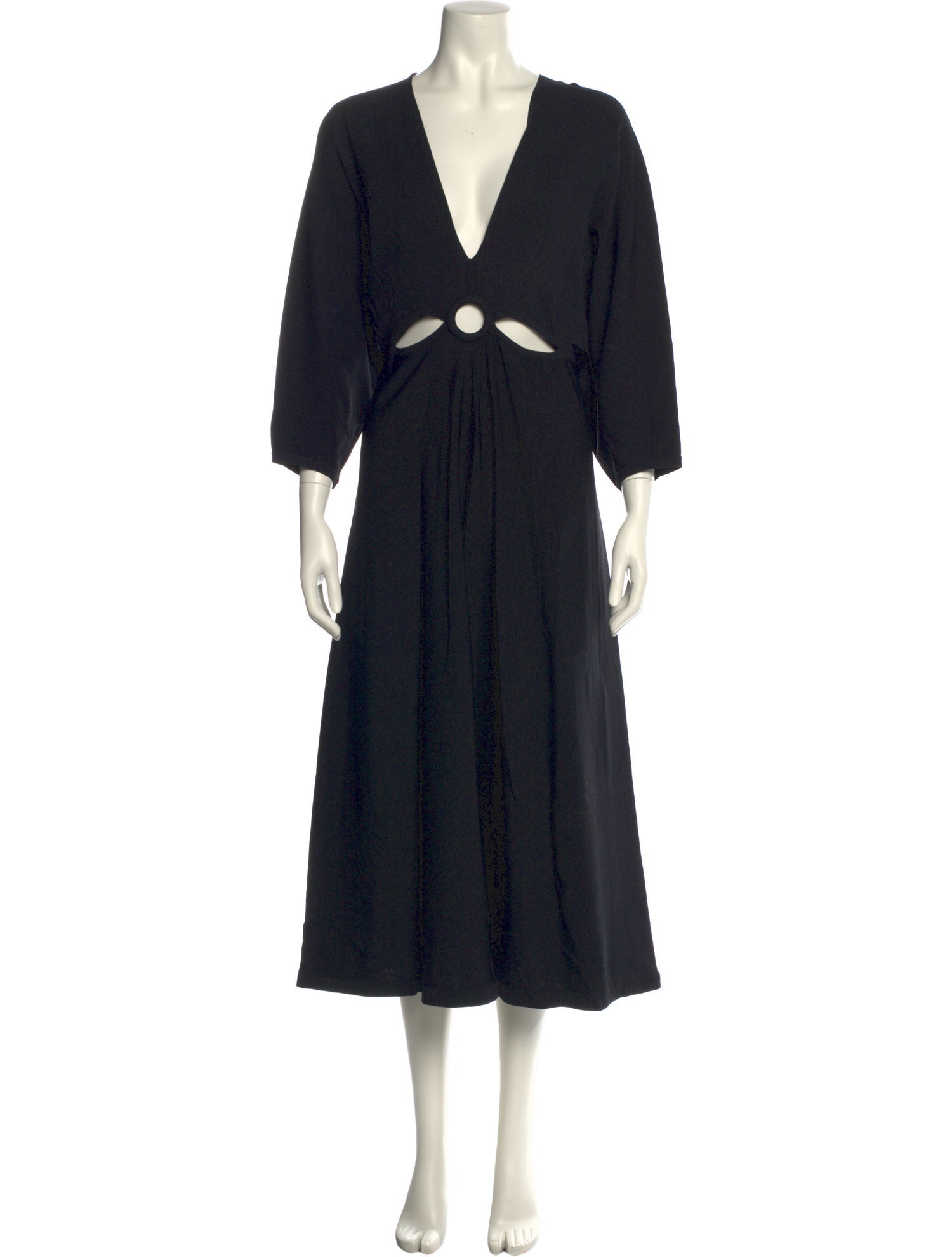 Scanlan Theodore V-Neck Midi Length Dress