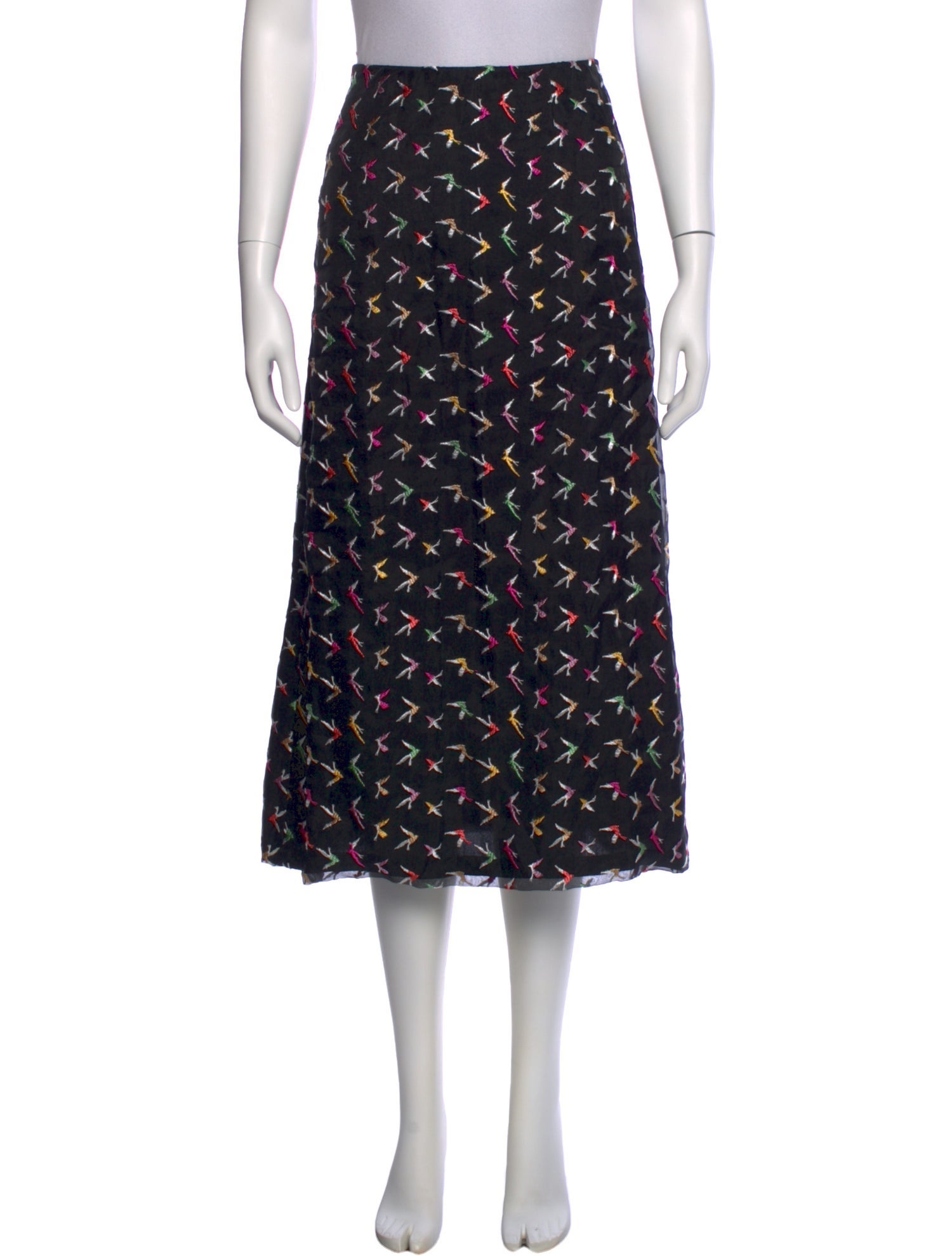 Scanlan Theodore Silk Midi Length Skirt