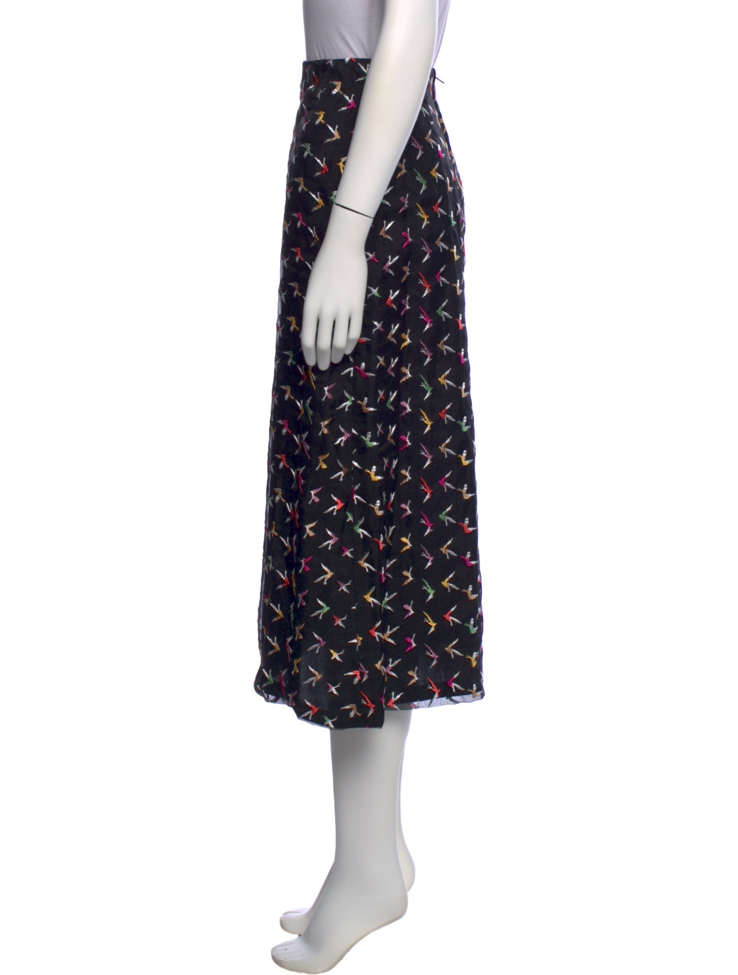 Scanlan Theodore Silk Midi Length Skirt