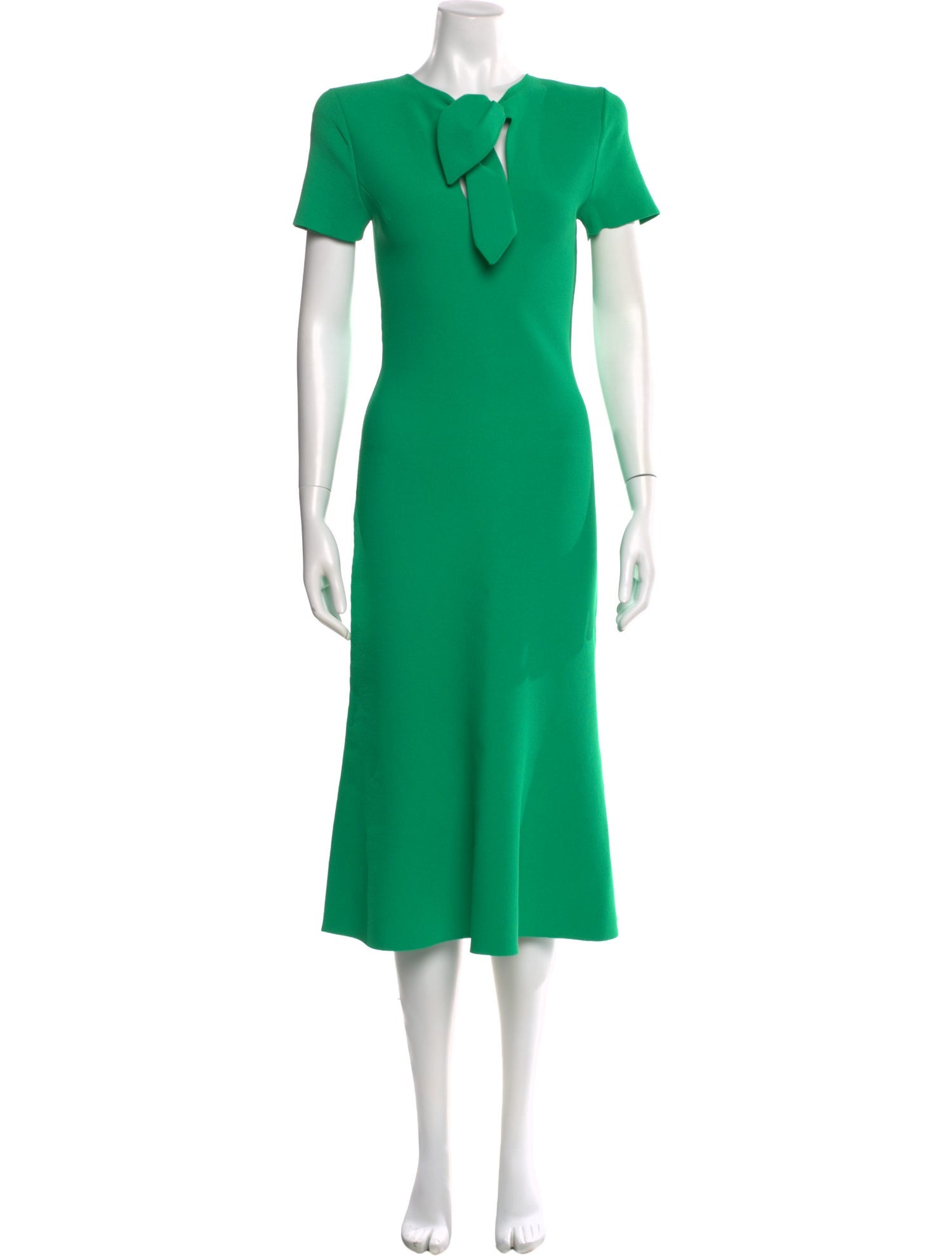 Scanlan Theodore V-Neck Midi Length Dress