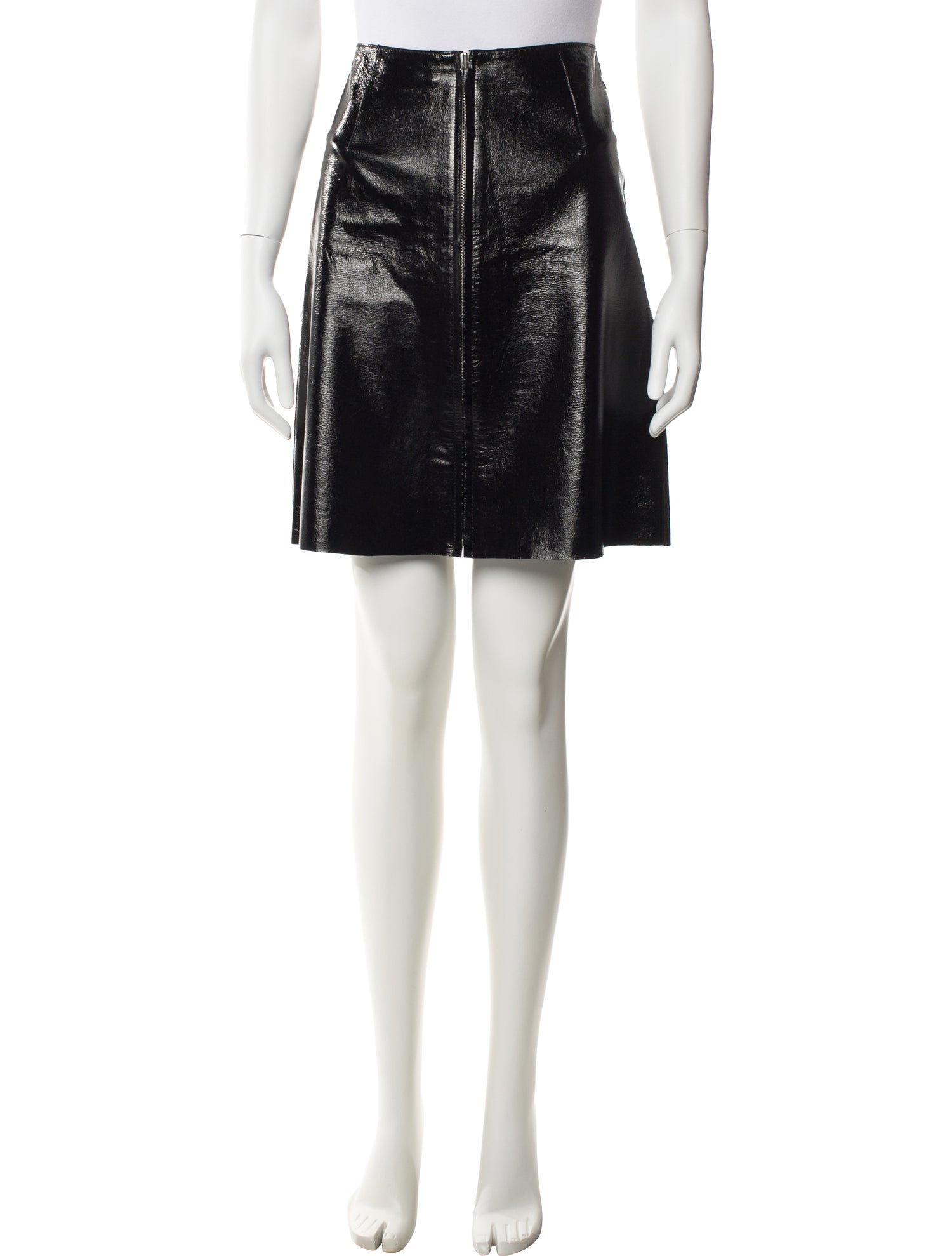 Scanlan Theodore Leather Mini Skirt