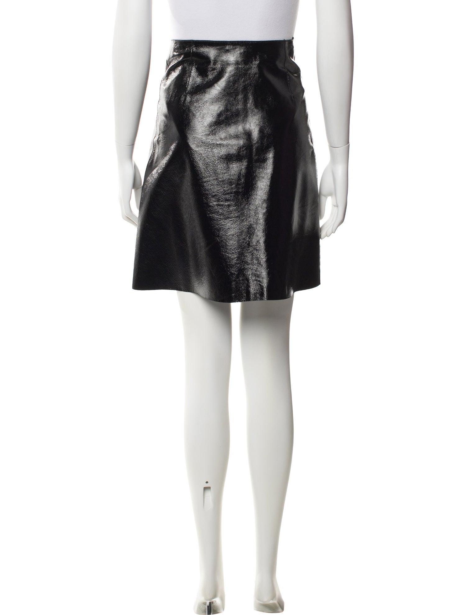Scanlan Theodore Leather Mini Skirt