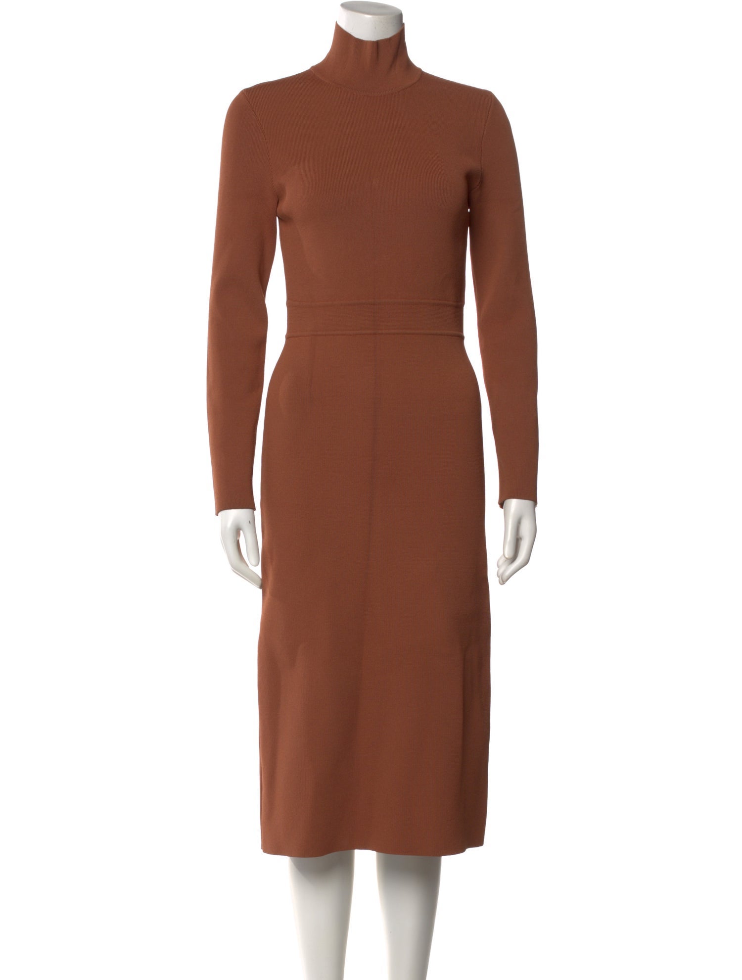 Scanlan Theodore Turtleneck Midi Length Dress