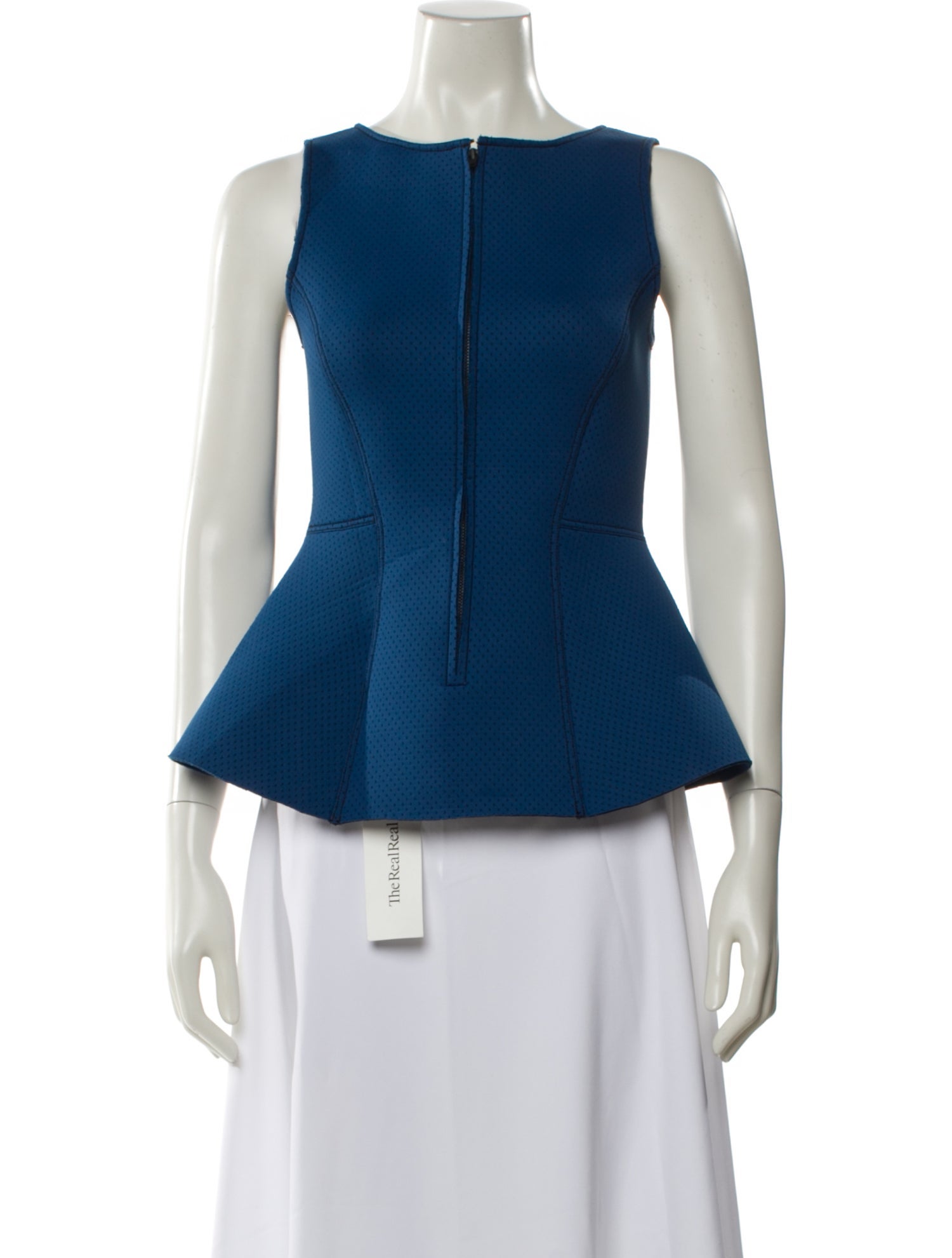 Scanlan Theodore Bateau Neckline Sleeveless Blouse