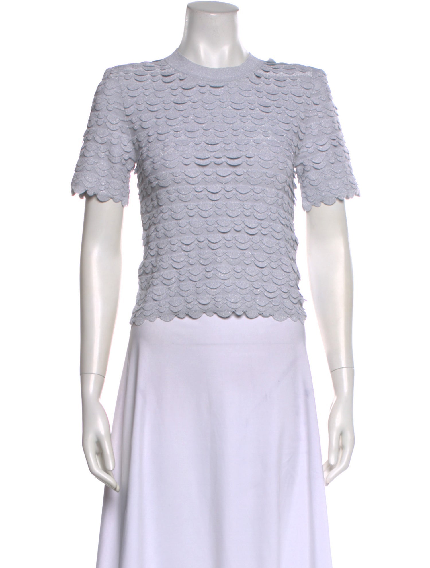 Scanlan Theodore Crew Neck Short Sleeve Crop Top w/ Tags