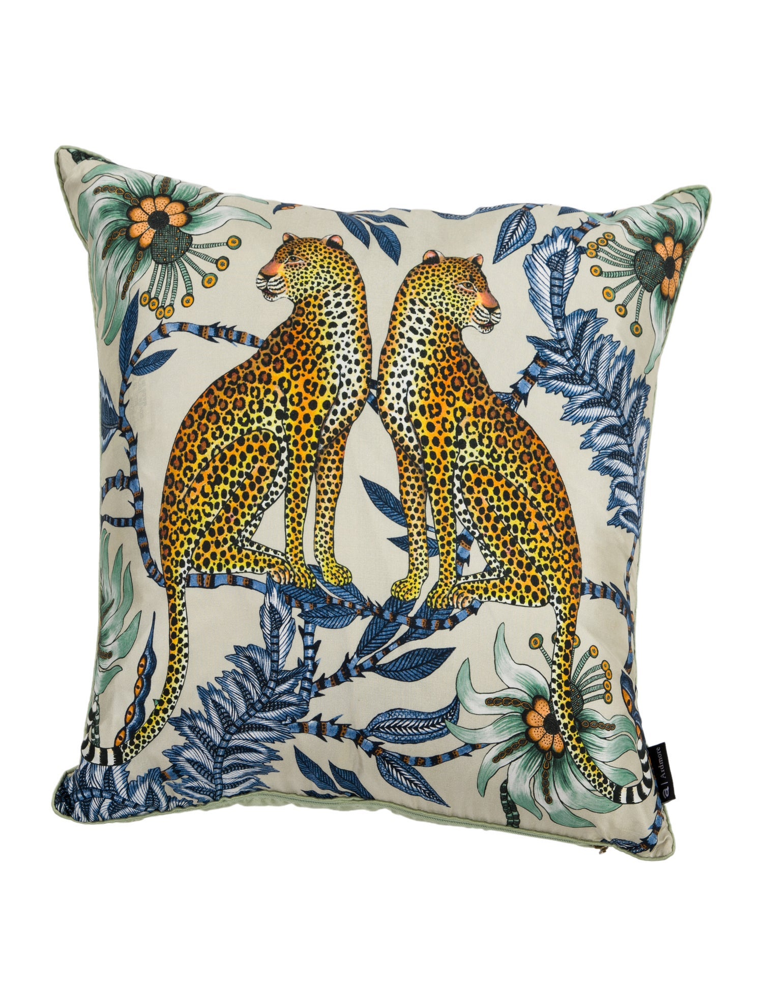 Scully & Scully Ardmore Lovebird Leopard Throw Pillow