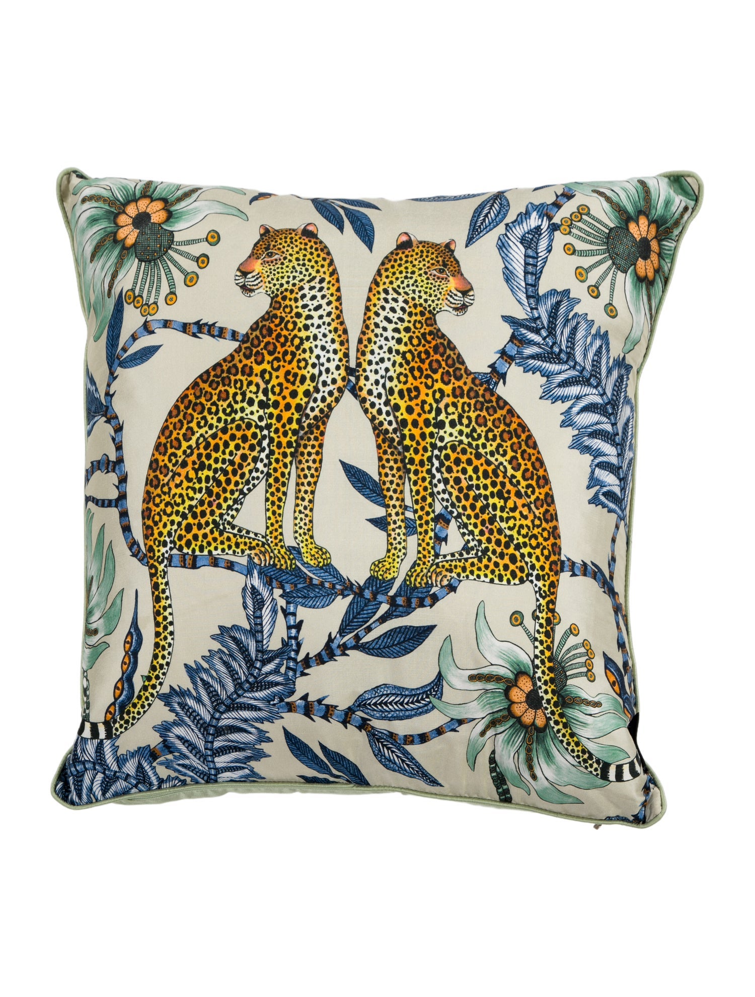 Scully & Scully Ardmore Lovebird Leopard Throw Pillow