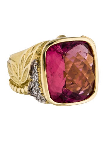 Seidengang 18K Pink Tourmaline & Diamond Cocktail Ring