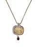 Seidengang Two-Tone Garnet Pendant Necklace