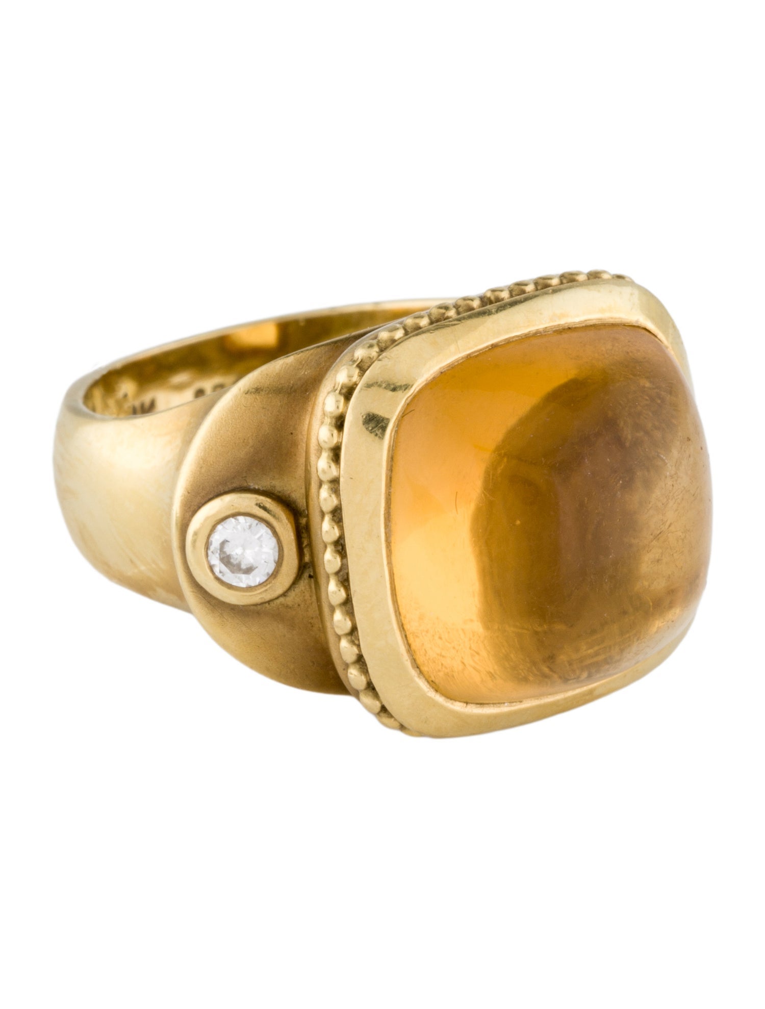 Seidengang 18K Citrine & Diamond Athena Cocktail Ring