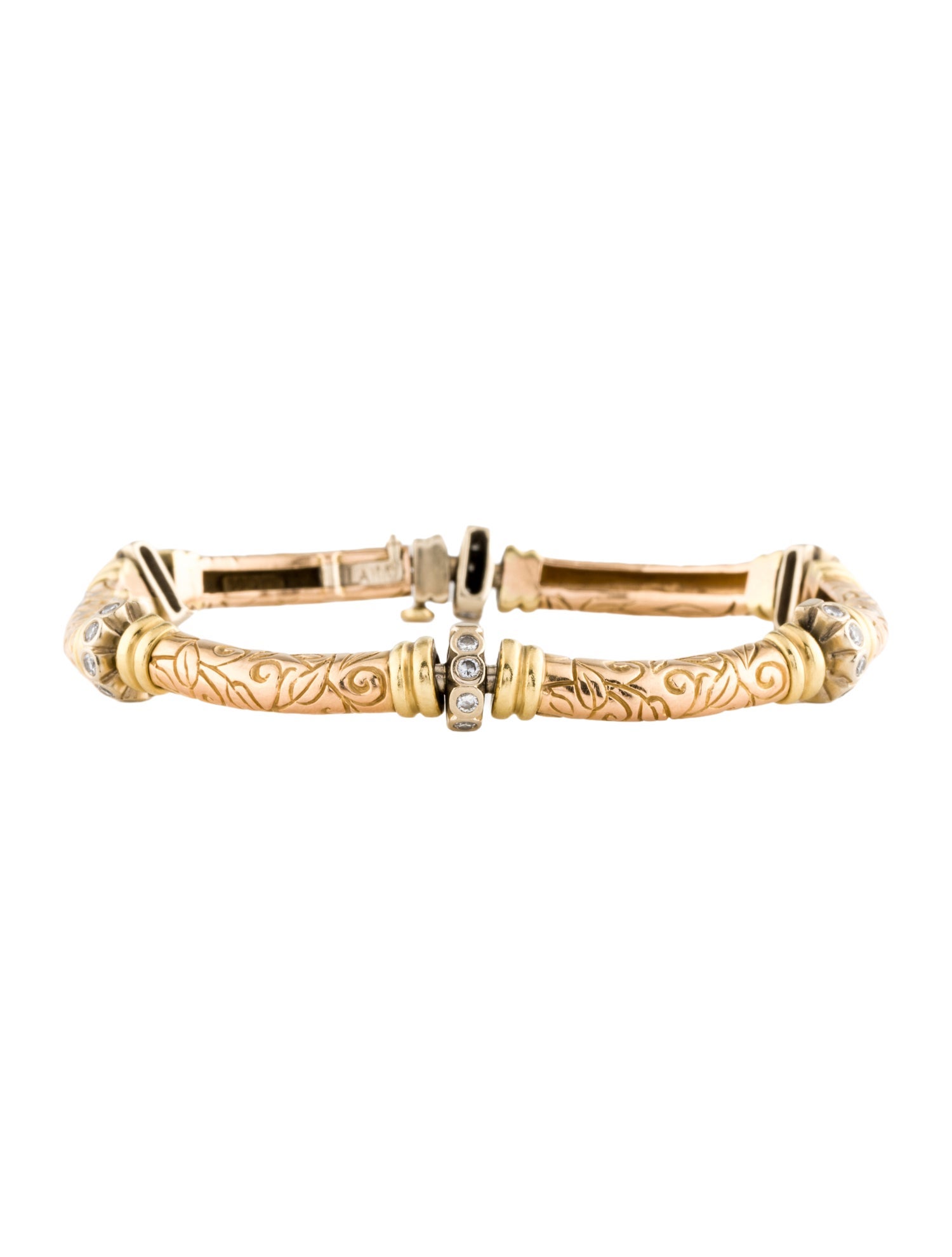 Seidengang 18K Diamond Laurel Link Bracelet