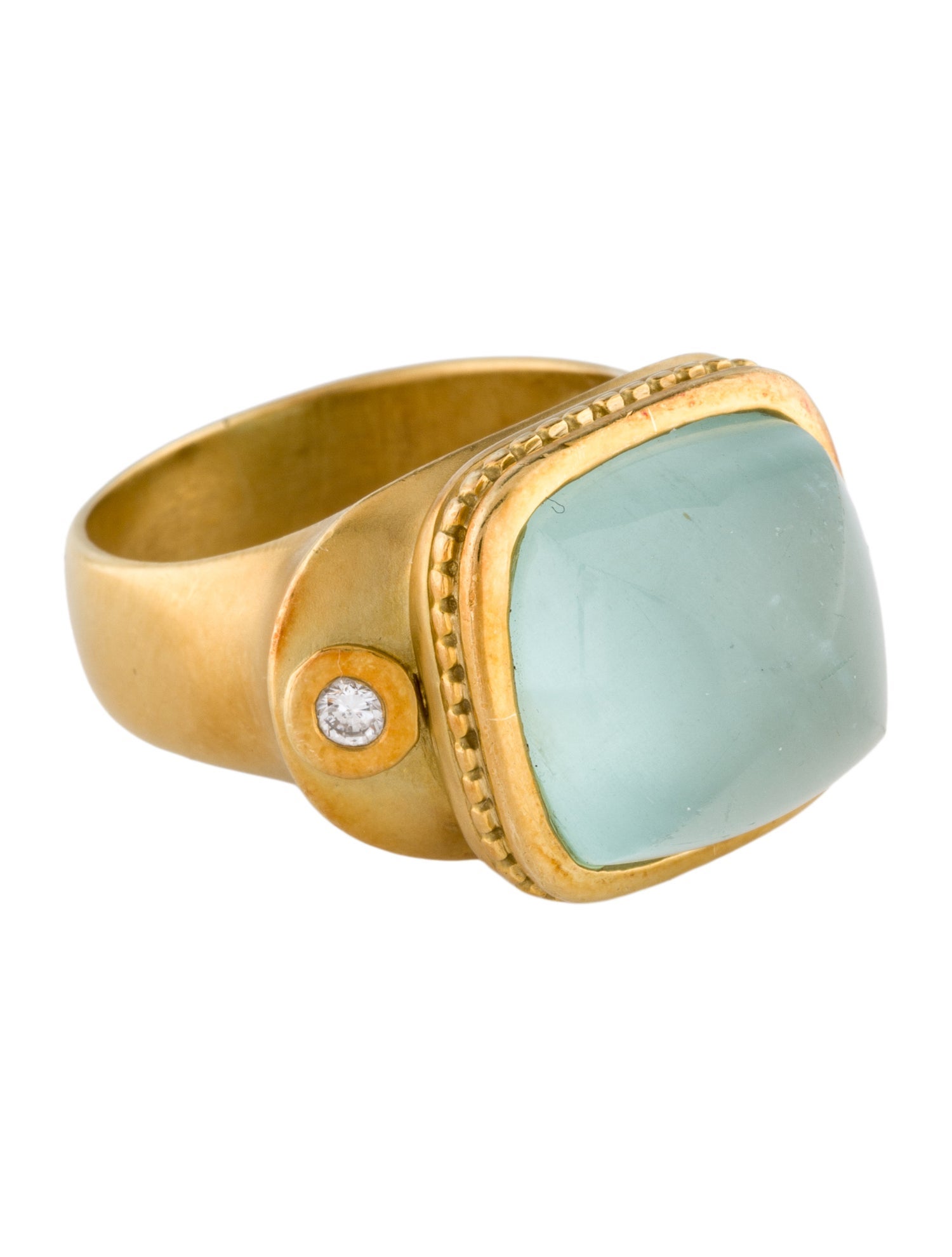 Seidengang 18K Aquamarine & Diamond Athena Cocktail Ring